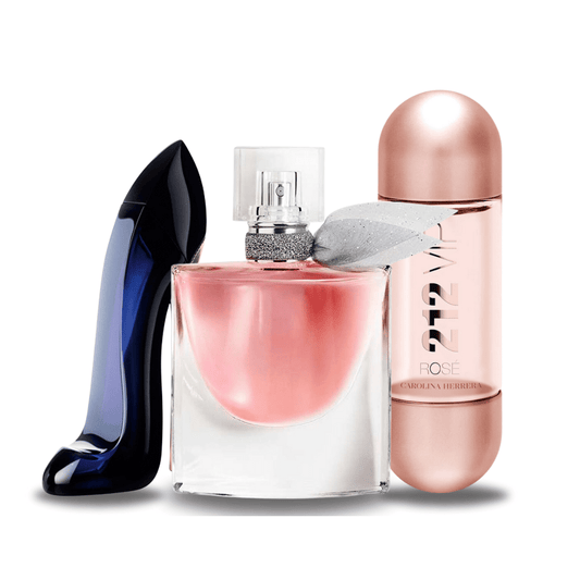 Kit 3 Parfüme GOOD GIRL, LA VIE EST BELLE, 212 VIP ROSÉ (Eau de Parfum)